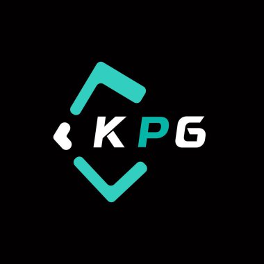 KPG yaratıcı minimalist harf logosu. KPG benzersiz vektör baş harfleri harf logosu tasarımı