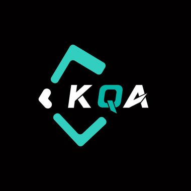 KQA yaratıcı minimalist harf logosu. KQA benzersiz vektör baş harfleri harf logosu tasarımı