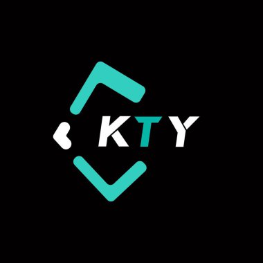 KTY yaratıcı minimalist harf logosu. KTY benzersiz vektör baş harfleri harf logosu tasarımı