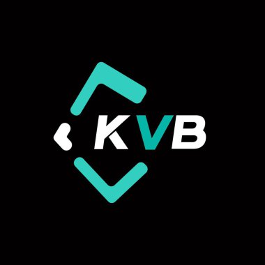 KVB yaratıcı minimalist harf logosu. KVB benzersiz vektör baş harfleri harf logosu tasarımı