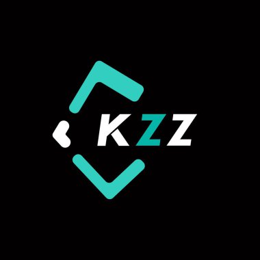 KZZ yaratıcı minimalist harf logosu. KZZ benzersiz vektör baş harfleri harf logosu tasarımı