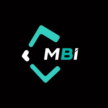 MBI yaratıcı minimalist harf logosu. MBI benzersiz vektör baş harfleri alfabe harf logosu tasarımı