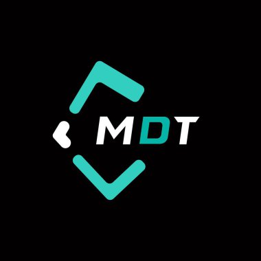MDT yaratıcı minimalist harf logosu. MDT eşsiz vektör baş harfleri alfabe harfi logo tasarımı
