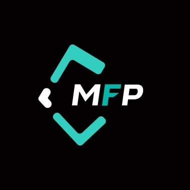 MFP yaratıcı minimalist harf logosu. MFP benzersiz vektör baş harfleri harf logosu tasarımı