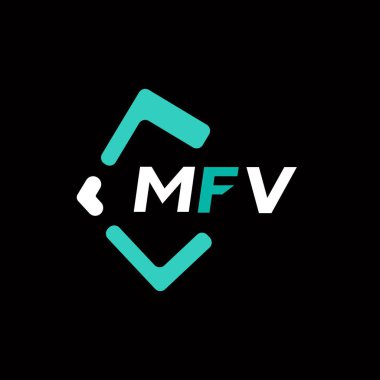 MFV yaratıcı minimalist harf logosu. MFV benzersiz vektör baş harfleri harf logosu tasarımı