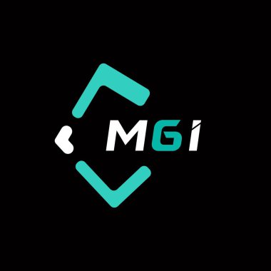 MGI yaratıcı minimalist harf logosu. MGI benzersiz vektör baş harfleri harf logosu tasarımı