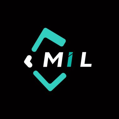 MIL 'in yaratıcı minimalist harf logosu. MIL eşsiz vektör baş harfleri alfabe harf logosu tasarımı