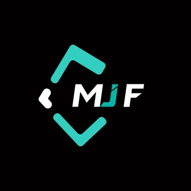 MJF yaratıcı minimalist harf logosu. MJF benzersiz vektör baş harfleri harf logosu tasarımı