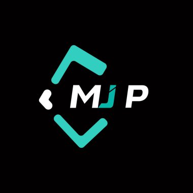 MJP yaratıcı minimalist harf logosu. MJP benzersiz vektör baş harfleri harf logosu tasarımı