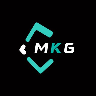 MKG yaratıcı minimalist harf logosu. MKG benzersiz vektör baş harfleri harf logosu tasarımı