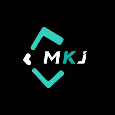 MKJ yaratıcı minimalist harf logosu. MKJ benzersiz vektör baş harfleri harf logosu tasarımı