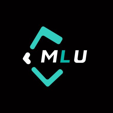 MLU yaratıcı minimalist harf logosu. MLU benzersiz vektör baş harfleri harf logosu tasarımı