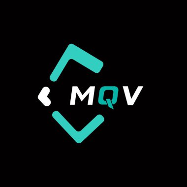 MQV yaratıcı minimalist harf logosu. MQV benzersiz vektör baş harfleri harf logosu tasarımı