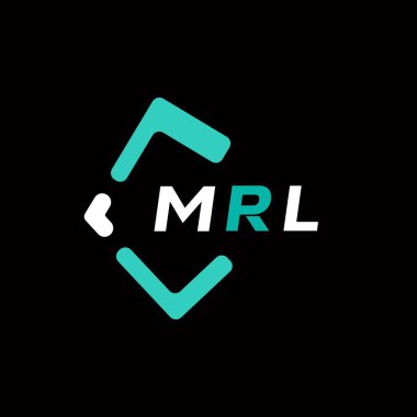 MRL yaratıcı minimalist harf logosu. MRL benzersiz vektör baş harfleri alfabe harf logosu tasarımı