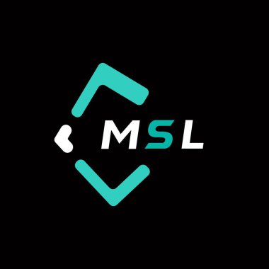 MSL yaratıcı minimalist harf logosu. MSL benzersiz vektör baş harfleri harf logosu tasarımı