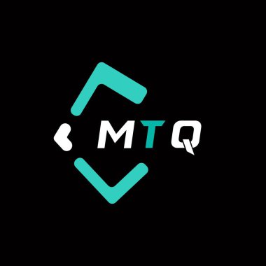 MTQ yaratıcı minimalist harf logosu. MTQ eşsiz vektör baş harfleri alfabe harfi logo tasarımı