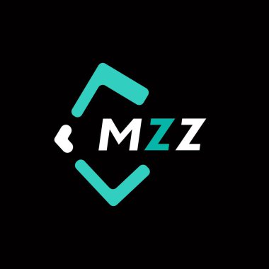 MZZ yaratıcı minimalist harf logosu. MZZ benzersiz vektör baş harfleri harf logosu tasarımı