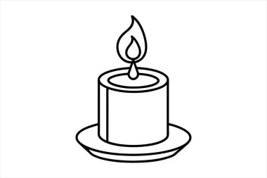 Ateş silueti vektörlü mum, alevli mum vektörü, mum ateşi vektör sanatı, mum alev silueti vektör mum ateşli siluet, mum ateşi olan vektör sanat mumu, mum ateşi silueti, mum alev vektörü vektörel