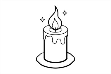 Ateş silueti vektörlü mum, alevli mum vektörü, mum ateşi vektör sanatı, mum alev silueti vektör mum ateşli siluet, mum ateşi olan vektör sanat mumu, mum ateşi silueti, mum alev vektörü vektörel