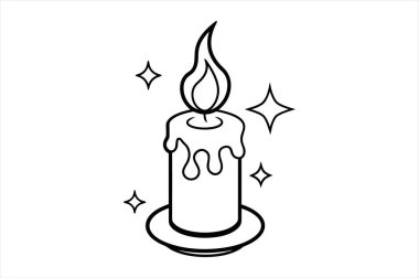Ateş silueti vektörlü mum, alevli mum vektörü, mum ateşi vektör sanatı, mum alev silueti vektör mum ateşli siluet, mum ateşi olan vektör sanat mumu, mum ateşi silueti, mum alev vektörü vektörel