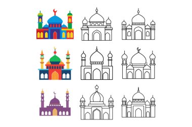 güzel cami silueti vektörü, tasarımcılar için cami vektör sanatı, zarif cami silueti vektörü, tasarım projeleri için cami silueti sanatı, İslami cami silueti vektör tasarımı, tasarımcılar için yaratıcı cami vektör sanatı, cami silüeti vec