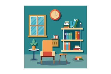 Okuma odası vektörü illüstrasyon resmi, okuma odası vektör tasarımı, okuma odası vektörü, rahat okuma odası vektörü, modern okuma odası vektörü, klasik okuma odası vektörü, okuma odası vektörü, minimalist okuma odası vektörü, zarif okuma odası vektörü,