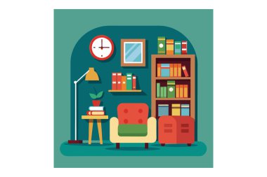 Okuma odası vektörü illüstrasyon resmi, okuma odası vektör tasarımı, okuma odası vektörü, rahat okuma odası vektörü, modern okuma odası vektörü, klasik okuma odası vektörü, okuma odası vektörü, minimalist okuma odası vektörü, zarif okuma odası vektörü,