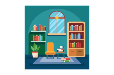 Okuma odası vektörü illüstrasyon resmi, okuma odası vektör tasarımı, okuma odası vektörü, rahat okuma odası vektörü, modern okuma odası vektörü, klasik okuma odası vektörü, okuma odası vektörü, minimalist okuma odası vektörü, zarif okuma odası vektörü,