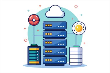 Web sunucu vektör sanatı, web sunucu vektör illüstrasyonu, web ev sahipliği veri merkezi vektör görüntüsü, web ev sahipliği ikon vektör sanatı, web sunucu hizmetleri vektör tasarımı, web sunucu sembolleri vektör grafikleri, ağ taşıyıcı ağ vektör çizimleri, 