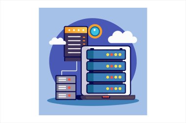 Web sunucu vektör sanatı, web sunucu vektör illüstrasyonu, web ev sahipliği veri merkezi vektör görüntüsü, web ev sahipliği ikon vektör sanatı, web sunucu hizmetleri vektör tasarımı, web sunucu sembolleri vektör grafikleri, ağ taşıyıcı ağ vektör çizimleri, 