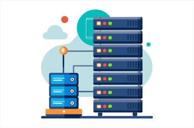 Web sunucu vektör sanatı, web sunucu vektör illüstrasyonu, web ev sahipliği veri merkezi vektör görüntüsü, web ev sahipliği ikon vektör sanatı, web sunucu hizmetleri vektör tasarımı, web sunucu sembolleri vektör grafikleri, ağ taşıyıcı ağ vektör çizimleri, 