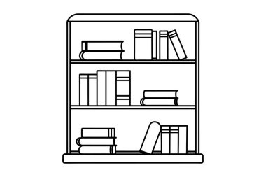 Kitap raf vektörü sanat tasarımı, kitap raf vektörü sanat illüstrasyonu, kitap raf vektörü sanat klibi, kitap raf vektörü sanatı ücretsiz indirme, tasarımcılar için kitap raf vektör sanatı, kitap raf vektör sanatı yüksek çözünürlük, kitap raf raf sanat silueti, 