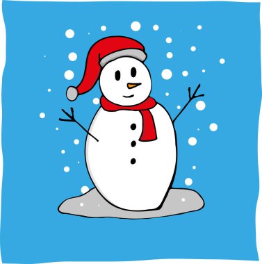 Kardan adam süslemesi, el yapımı, Noel süslemesi için uygun.