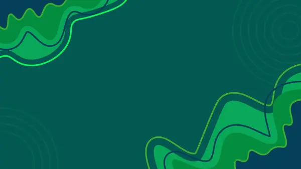 soyut arkaplan yeşil dalga köşesi, sunumlar için uygun