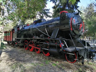 Tripolis, Yunanistan - 25 Ocak 2021 Terk Edilmiş Tren