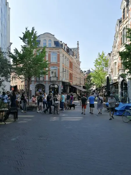 Leuven, Belçika - 4 Haziran 2023 Yaya Suyu Bölgesi