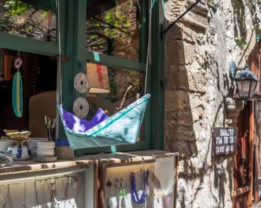 Monemvasia Şatosu, Yunanistan - 13 Nisan 2025 Ünlü Monemvasia Şato Kasabası.