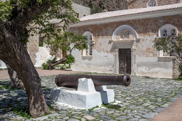 Monemvasia Şatosu, Yunanistan - 13 Nisan 2025 Ünlü Monemvasia Şato Kasabası.
