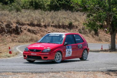 Dimitsana, Yunanistan - 12 Temmuz 2025 Dimitsana rallisi anavasi dimitsanas-zigovistiou 2025