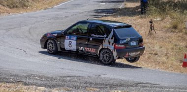 Dimitsana, Yunanistan - 12 Temmuz 2025 Dimitsana rallisi anavasi dimitsanas-zigovistiou 2025