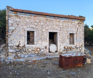 Pserimos Adası, Yunanistan - 30 Temmuz 2025 Pserimos Kalymnos belediyesine bağlı küçük bir Yunan adasıdır.