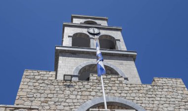 Kalymnos Adası, Yunanistan - 4 AĞUSTOS 2025 Kalymnos, gelenekleriyle ünlü bir Yunan adasıdır..