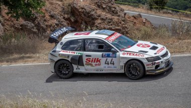 Dimitsana, Yunanistan - 12 Temmuz 2025 Dimitsana rallisi anavasi dimitsanas-zigovistiou 2025