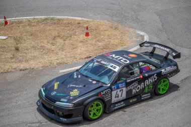 Dimitsana, Yunanistan - 12 Temmuz 2025 Dimitsana rallisi anavasi dimitsanas-zigovistiou 2025