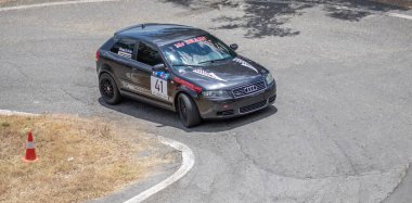 Dimitsana, Yunanistan - 12 Temmuz 2025 Dimitsana rallisi anavasi dimitsanas-zigovistiou 2025