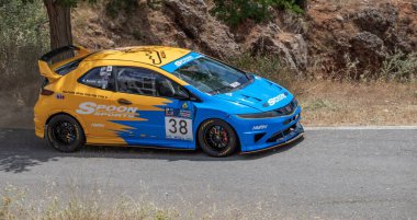 Dimitsana, Yunanistan - 12 Temmuz 2025 Dimitsana rallisi anavasi dimitsanas-zigovistiou 2025