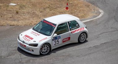 Dimitsana, Yunanistan - 12 Temmuz 2025 Dimitsana rallisi anavasi dimitsanas-zigovistiou 2025