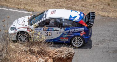 Dimitsana, Yunanistan - 12 Temmuz 2025 Dimitsana rallisi anavasi dimitsanas-zigovistiou 2025