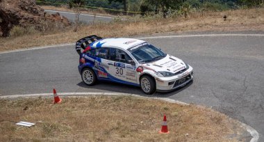 Dimitsana, Yunanistan - 12 Temmuz 2025 Dimitsana rallisi anavasi dimitsanas-zigovistiou 2025