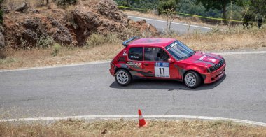 Dimitsana, Yunanistan - 12 Temmuz 2025 Dimitsana rallisi anavasi dimitsanas-zigovistiou 2025